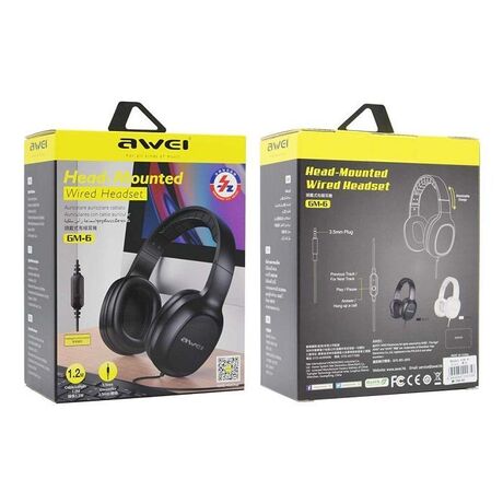 Ενσύρματα ακουστικά - Headphones - GM6 - AWEI - 002356