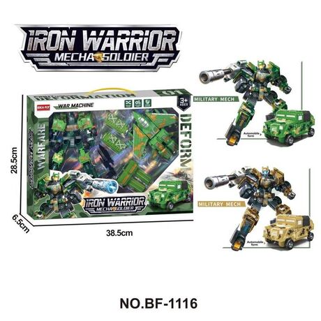 Σετ ρομπότ που μεταμορφώνεται σε όχημα με αξεσουάρ - BF-1116 - 215535