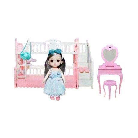 Σετ κούκλα με έπιπλα και αξεσουάρ - P800016 - 215362