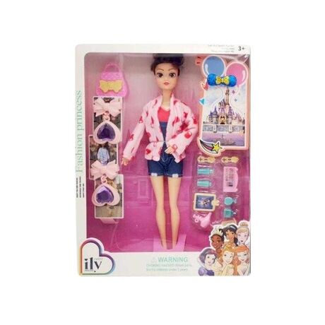 Σετ κούκλα με αξεσουάρ ομορφιάς - YX2313-11 - 215375