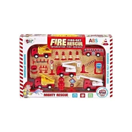 Σετ πυροσβεστικά οχήματα με αξεσουάρ - 333-65 - 215486