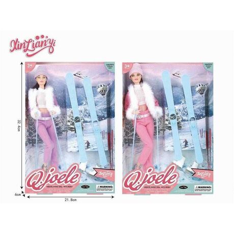 Κούκλα με σετ Σκι - L5748S-4 - 215525