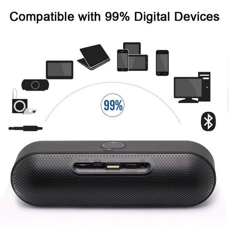 Ασύρματο ηχείο Bluetooth - S812 - 308183 - Black