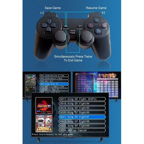 Φορητή κονσόλα παιχνιδιών Stick & TV Box με 2 χειριστήρια - Q9 MAX - 812341