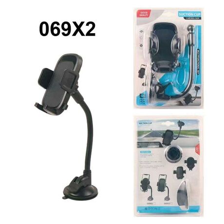Βάση στήριξης smartphone αυτοκινήτου - JS-069-X2 - 812730 - Black