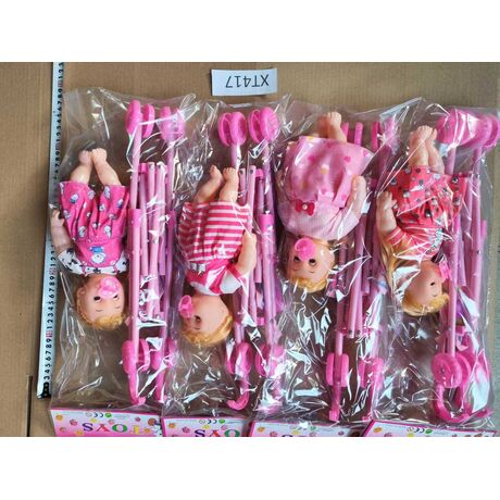 Παιδικό καροτσάκι με κούκλα - XT417 - 316337