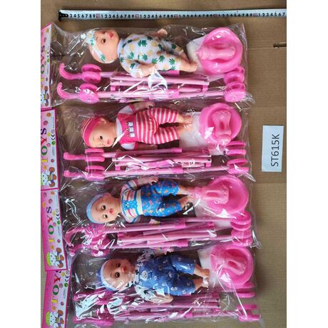 Παιδικό καροτσάκι με κούκλα - ST615-K12 - 316335