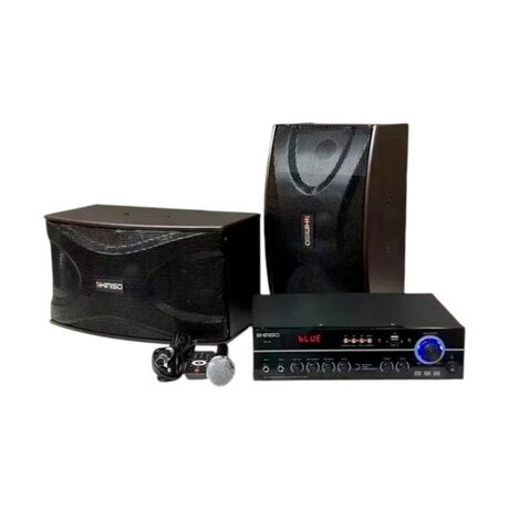 Σετ ηχεία subwoofer με ενισχυτή & μικρόφωνο Karaoke - QS-A8 - 813164