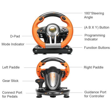 Σετ τιμονιέρα gaming με πετάλια - PXN-V3PRO - 901231