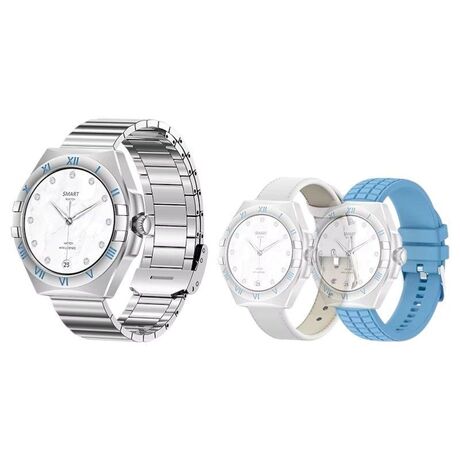 Σετ Smartwatch με 3 λουράκια - LG80 Mini - 065066 - Blue