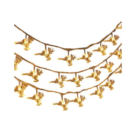 Ηλιακή γιρλάντα φωτισμού LED - Ελάφι - 5m+1m - 20D - 152844 - Warm White