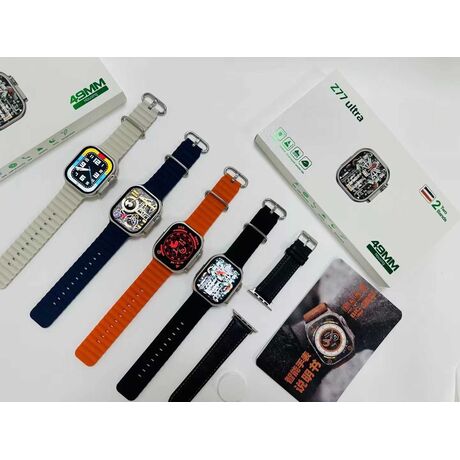 Σετ Smartwatch με 2 λουράκια - Z77 Ultra - 880228 - Black