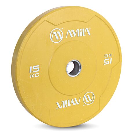 Δίσκος Color Bumper Plate Slim 50 mm 15 Kg – Κίτρινο 84848