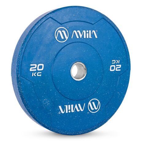 Δίσκος Color Bumper Plate Slim 50 mm 20 Kg – Μπλε 84849