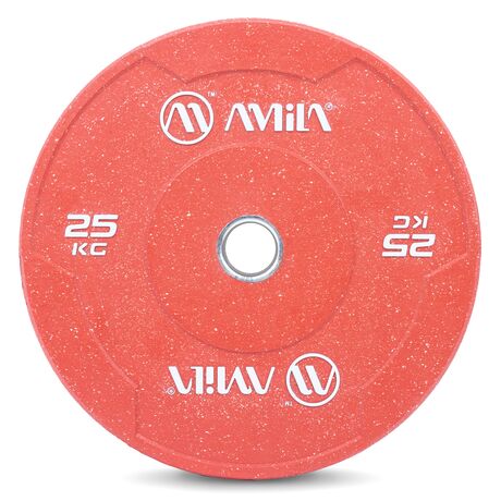 Δίσκος Color Bumper Plate Slim 50 mm 25 Kg – Κόκκινο 84850