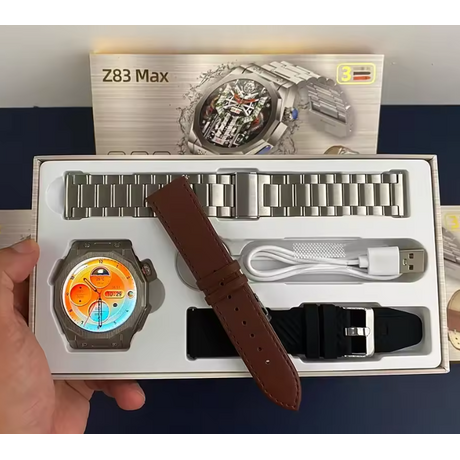 Σετ Smartwatch με 3 λουράκια - Z83 MAX - 880518 - Black