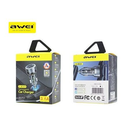 Φορτιστής αναπτήρα αυτοκινήτου - Quick Charger - C833 - AWEI - 004046