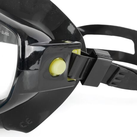 Μάσκα Θαλάσσης Salvas Heritage Black Silicone band 52214