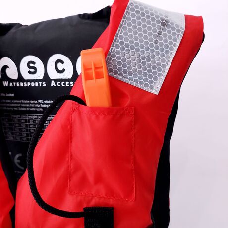 Σωσίβιο γιλέκο για θαλάσσια σπορ με τρεις ιμάντες Morello SCK Kόκκινο