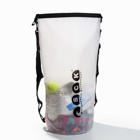 Αδιάβροχος σάκος με ιμάντες πλάτης 30L Διάφανος