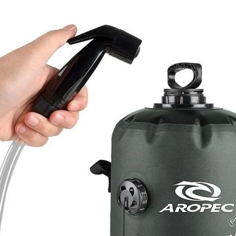 Φορητή ηλιακή ντουζιέρα με σύστημα πίεσης 15L - Aropec