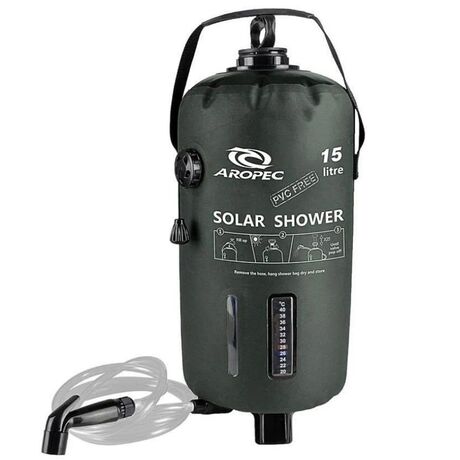 Φορητή ηλιακή ντουζιέρα με σύστημα πίεσης 15L - Aropec