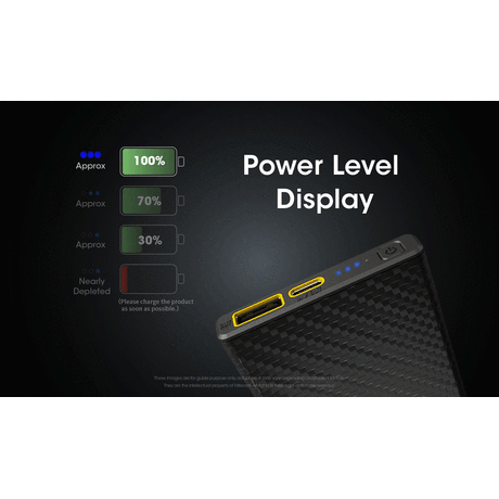 POWER BANK NITECORE CARBO 10000 Carbon Fiber, Fast Charge