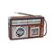 Επαναφορτιζόμενο ραδιόφωνο Retro - XB-912BT-CS - 009124 - Brown