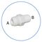 Κούμπωμα Ασφαλείας Ευθείας AQ-A4MC4-W in-line 1/4" σε αρσενικό 1/4"
