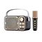 Ασύρματο ηχείο Bluetooth με μικρόφωνο Karaoke - YS-104 - 887295 - Dark Grey